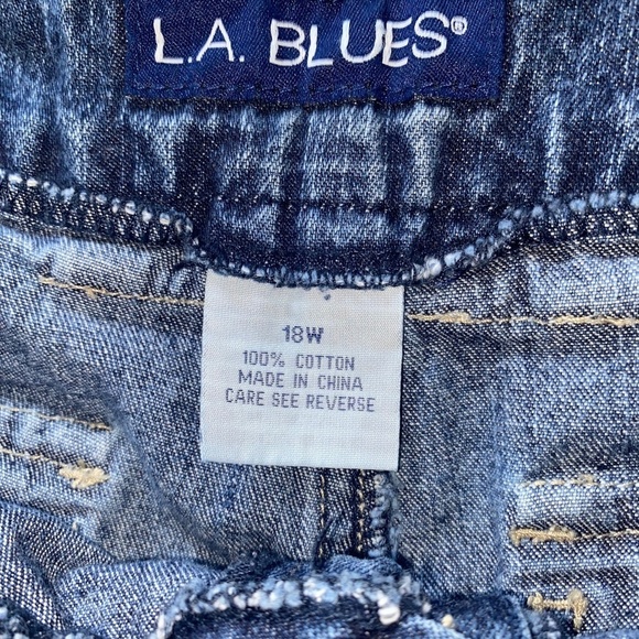 LA blues size 18w ladies denim culottes - Picture 3 of 5